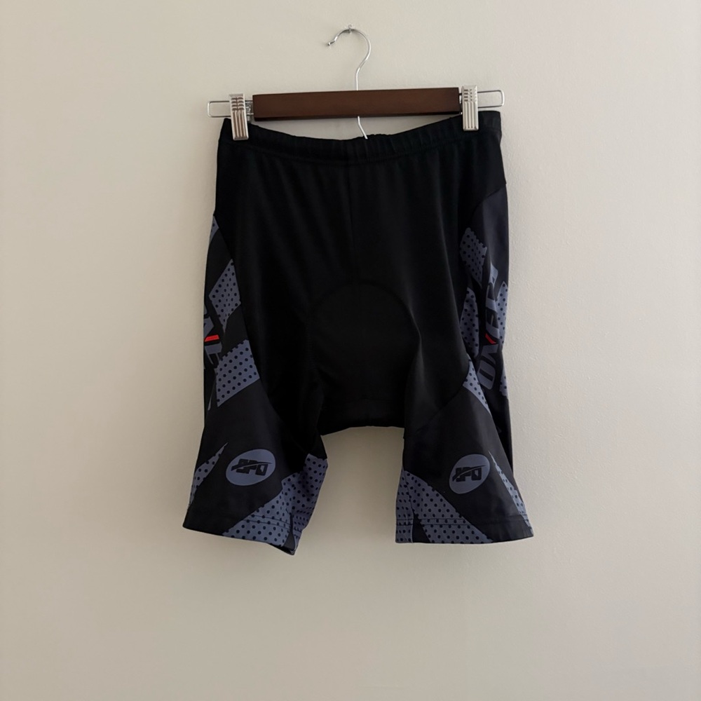 Sponeed Black Polka Dot Padded Bike Cycling Shorts Men US XL